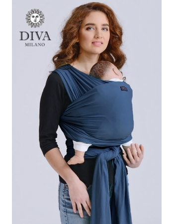 Трикотажный слинг для новорожденных Diva Stretchy, Indigo