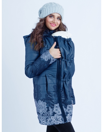 Слингокуртка зимняя 3 в 1 Diva Outerwear Azzurro Snowflakes