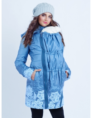 Слингокуртка зимняя 3 в 1 Diva Outerwear Celeste Snowflakes