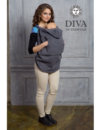 Слингонакидка из шерсти Diva Outerwear Antracite (графит)