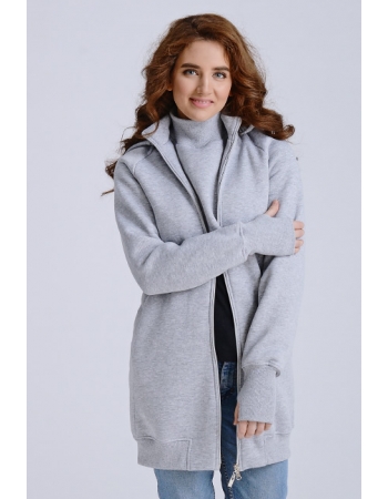 Слинготолстовка (слингокофта) для беременных Diva Outerwear 3в1, Nebbia