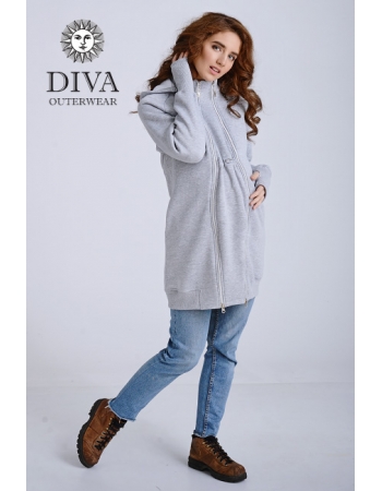 Слинготолстовка (слингокофта) для беременных Diva Outerwear 3в1, Nebbia