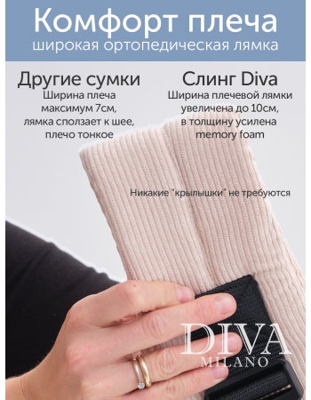 Слинг сумка на бедро с рождения Diva Milano, Luna