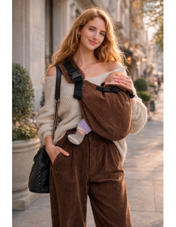 Слинг переноска на бедро Diva Milano, Velvet Brown