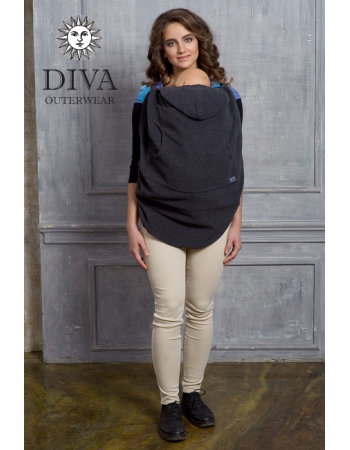 Слингонакидка из шерсти Diva Outerwear Antracite (графит)