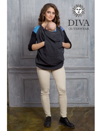 Слингонакидка из шерсти Diva Outerwear Antracite (графит)