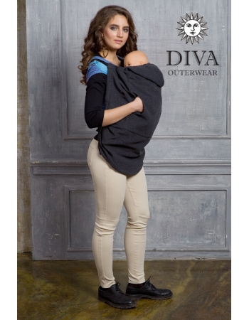 Слингонакидка из шерсти Diva Outerwear Antracite (графит)