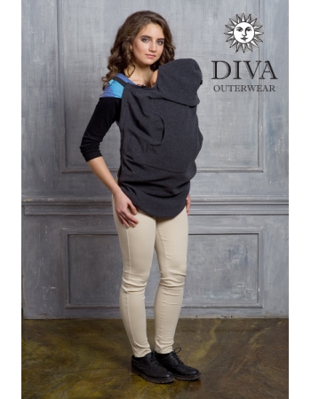 Слингонакидка из шерсти Diva Outerwear Antracite (графит)