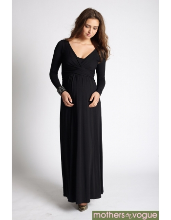 Платье Mothers en Vogue Wrap Dress Maxi, черный