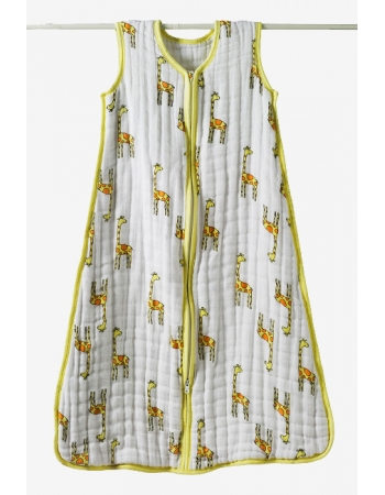 Aden&Anais спальный мешок утепленный Jungle Jam - Giraffe (джунгли-жираф)
