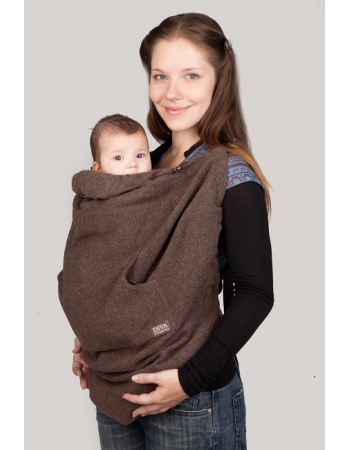 Слингонакидка из шерсти Diva Outerwear Taupe (коричнево-серый)