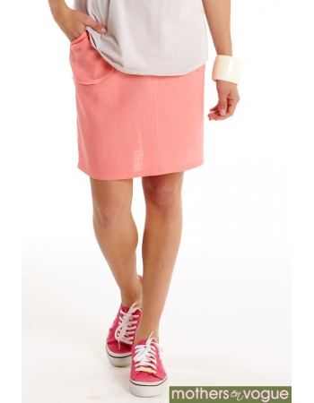 Юбка для беременных и родивших Mothers en Vogue Linen Utility, розовый