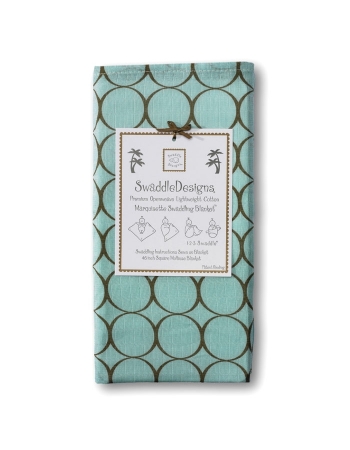 Пеленка детская тонкая SwaddleDesigns Маркизет SC w/Mocha Mod