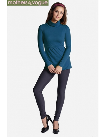 Топ для кормления Mothers en Vogue Must Have Turtleneck, синий (Arctic Teal)