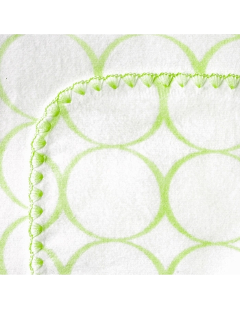 Фланелевая пеленка для новорожденного SwaddleDesigns Kiwi Mod on White