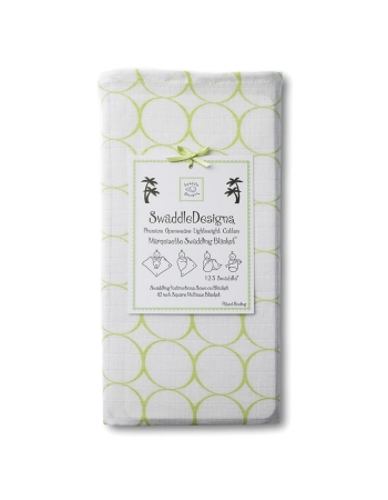 Пеленка детская тонкая SwaddleDesigns Маркизет Kiwi Mod on WH