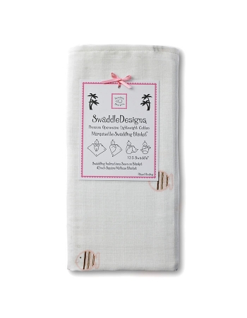 Пеленка детская тонкая SwaddleDesigns Маркизет Pink/Mocha Fish