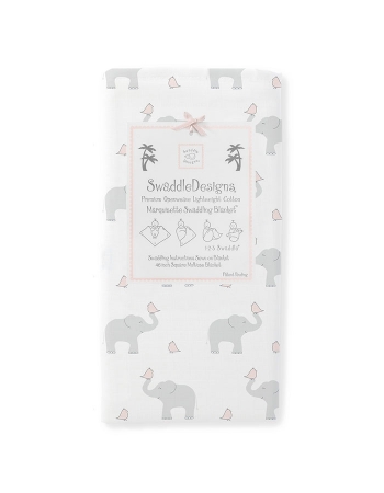 Пеленка детская тонкая SwaddleDesigns Маркизет PP Elephant/Chickies
