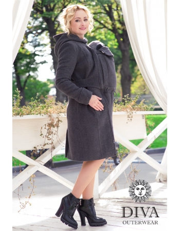 Слингопальто зимнее Diva Outerwear Antracite