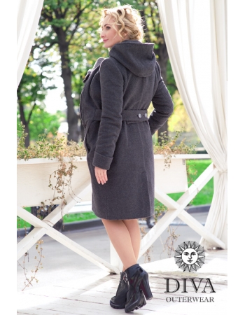 Слингопальто зимнее Diva Outerwear Antracite