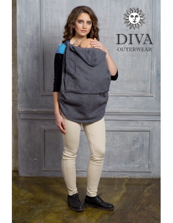 Слингонакидка из шерсти Diva Outerwear Antracite (графит)