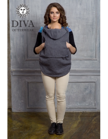 Слингонакидка из шерсти Diva Outerwear Antracite (графит)