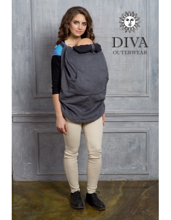 Слингонакидка из шерсти Diva Outerwear Antracite (графит)