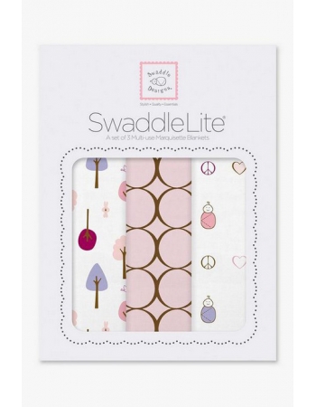 Набор пеленок SwaddleDesigns SwaddleLite Cute & Calm Pastel Pink