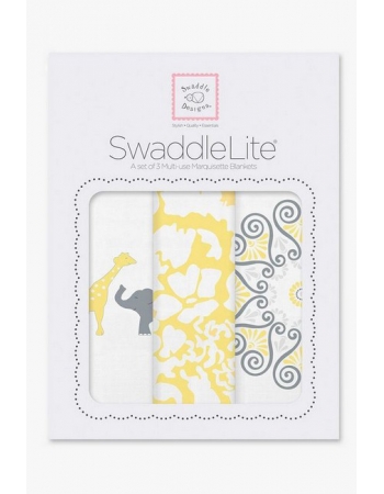 Набор пеленок SwaddleDesigns SwaddleLite SC Elephant/Chickies