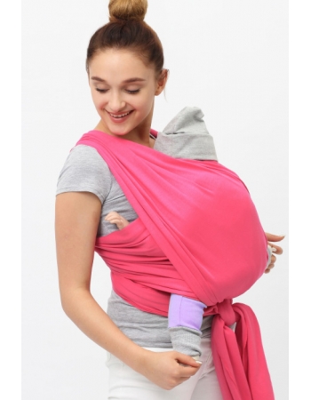 Слинг-шарф трикотажный, цвет "фуксия"