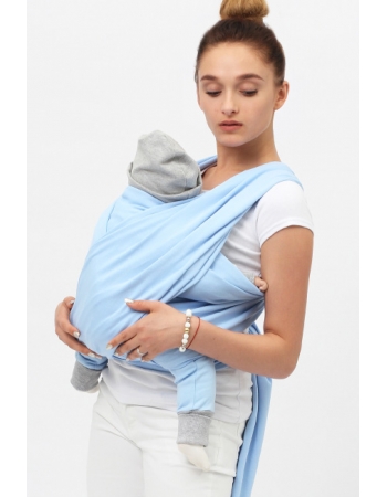 Слинг-шарф трикотажный, цвет "светло-голубой"