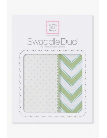 Набор пеленок SwaddleDesigns Swaddle Duo KW Classic Chevron
