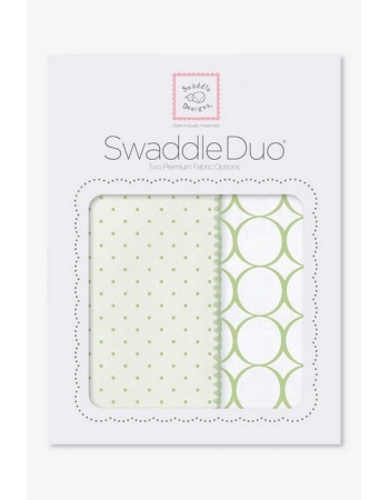 Набор пеленок SwaddleDesigns Swaddle Duo KW Dot/Mod Circle