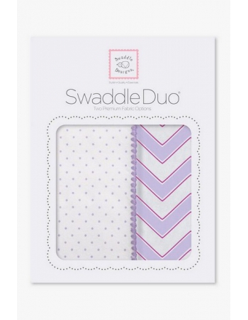Набор пеленок SwaddleDesigns Swaddle Duo LV Classic Chevron