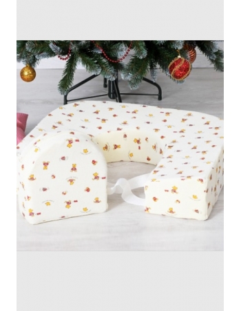 Подушка для кормления двойни «Milk Rivers Twins» с дополнительной подушкой для спины нежно-желтая