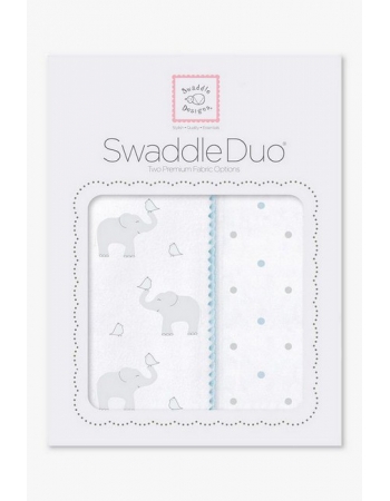 Набор пеленок SwaddleDesigns Swaddle Duo Swaddle Duo PB Elephant/Chickies
