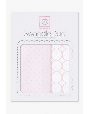 Набор пеленок SwaddleDesigns Swaddle Duo PP Dot/Mod Circle