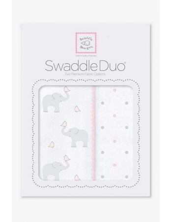 Набор пеленок SwaddleDesigns Swaddle Duo PP Elephant/Chickies