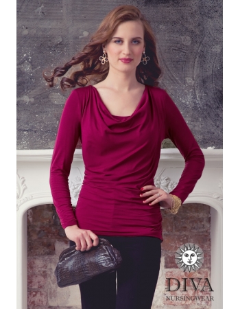 Топ для кормящих и беременных Diva Nursingwear Bella, цвет Berry