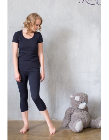 Капри для беременных и родивших Milk Rivers, темно-синие