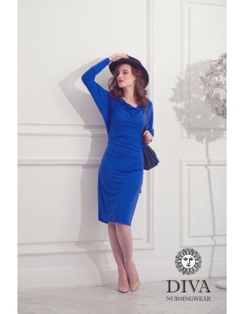 Платье для кормящих и беременных Diva Nursingwear Paola, цвет Azzurro