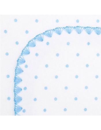 Фланелевая пеленка для новорожденного SwaddleDesigns Bt. Blue Polka Dot