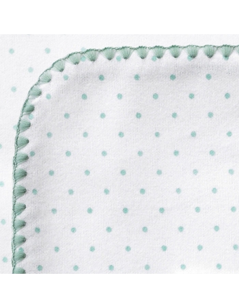 Фланелевая пеленка для новорожденного SwaddleDesigns SeaCrystal Dot