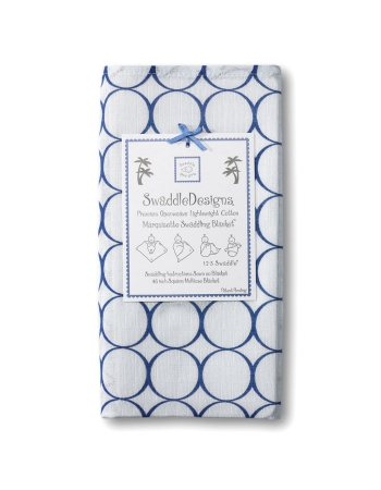 Пеленка детская тонкая SwaddleDesigns Маркизет True Blue Mod C