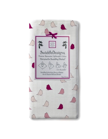 Пеленка детская тонкая SwaddleDesigns Маркизет VB Lt. Chickies