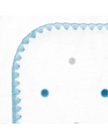 Фланелевая пеленка для новорожденного SwaddleDesigns BL/Sterling Lt Dot
