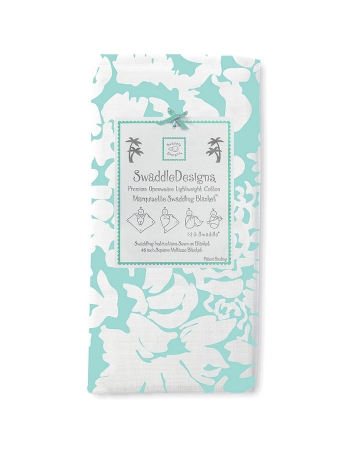 Пеленка детская тонкая SwaddleDesigns Маркизет Маркизет SeaCrystal Lush