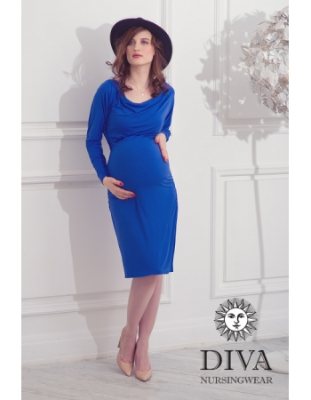 Платье для кормящих и беременных Diva Nursingwear Paola, цвет Azzurro