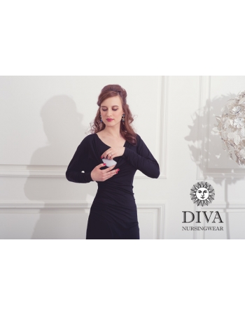 Платье для кормящих и беременных Diva Nursingwear Paola, цвет Nero