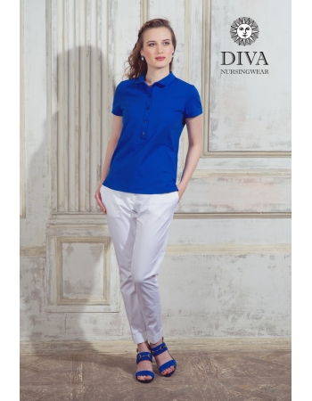 Топ для кормления Diva Nursingwear Polo, цвет Azzurro